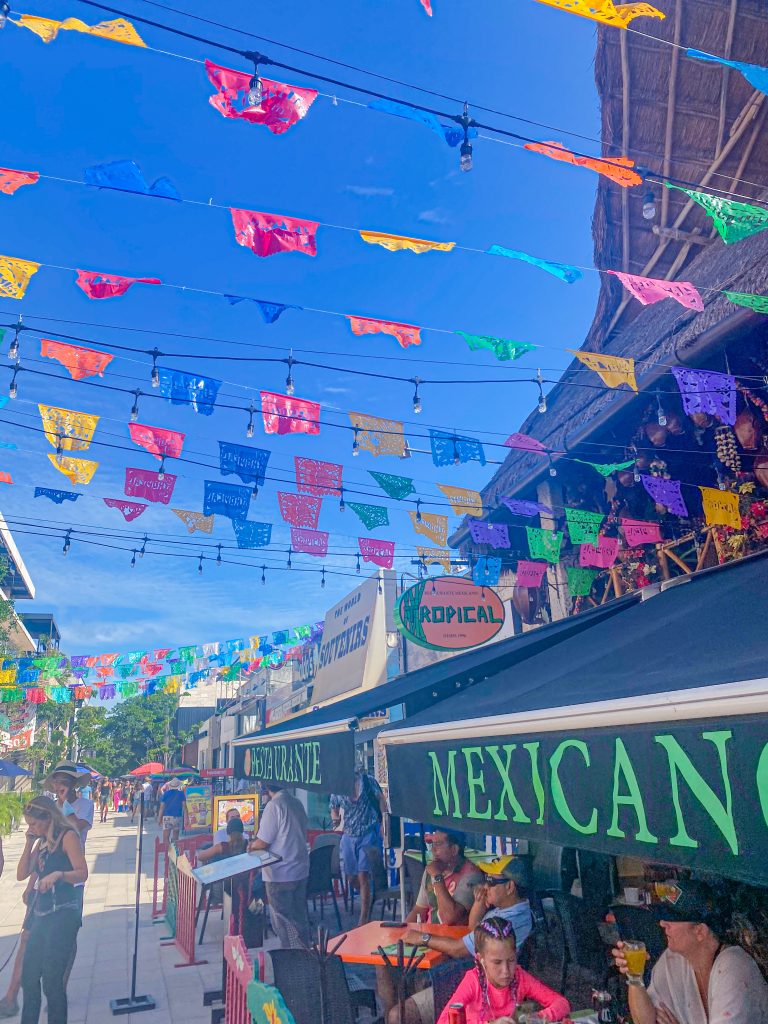 Foto da Quinta Avenida em Playa del Carmen 